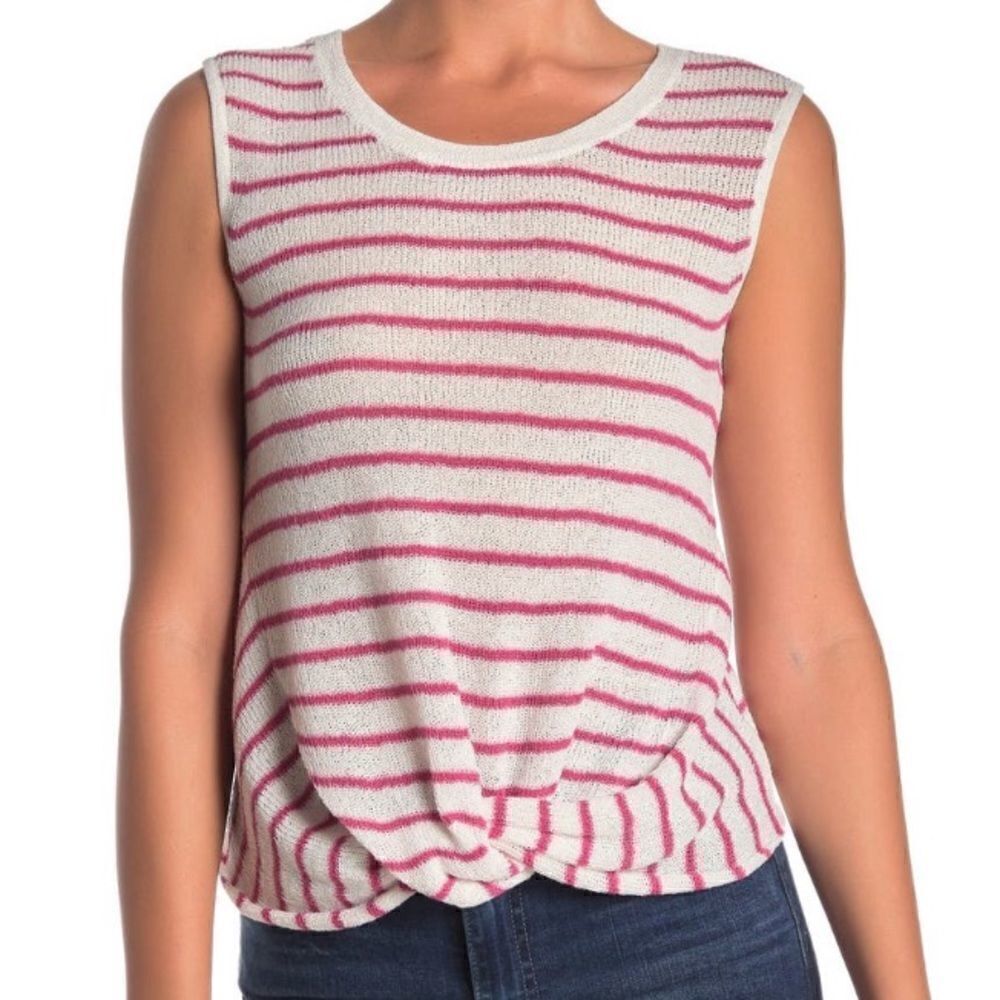 SPLENDID - Striped Twist Hem Tank